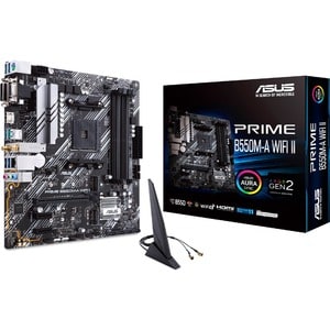 01073138380.jpg Asus PRIME B550M-A WIFI II, Micro ATX, AMD AM4, 4xDDR4, 2xM.2, 4xSATA 6Gb/s, RAID, 4xPCIe, 1xHDMI, 1xD-Sub, GbE LAN, Wireless AX+Bluetooth, 6xUSB3.2