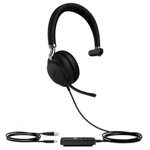 01720668943.jpg Yealink UH38-MONO-TEAMS-C, Dual Mode Headset, Mono, Dual Noise Cancellation, USB-C/Bluetooth, Busy Light, Black