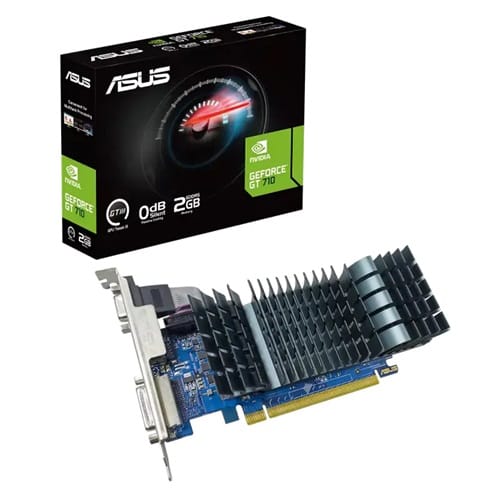 Asus GT710-SL-2GD5-BRK-EVO, Nvidia GeForce, 2GB GDDR5, Core Clock: 954MHz, Cuda Core: 192, 1xHDMI, 1xD-Sub, PSU: 300W, PCIe2.0