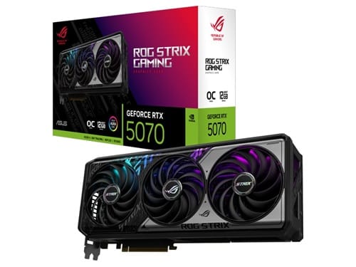 Asus ROG-STRIX-RTX5070-O12G-GAMING, Nvidia GeForce RTX 5070, 12GB GDDR7, Core Clock: 2685MHz, Cuda Core: 6144, 2xHDMI, 3xDP, PSU: 750W, PCIe5.0