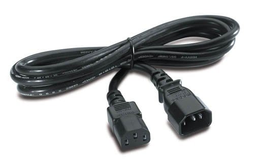 APC AP9870, Schneider Electric AP9870 Power Extension Cord - 2.50 m - For PDU - IEC 60320 C14 - 250 V AC – Black