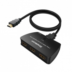 0CBSI-CM323.jpg Simplecom CM323, 3 Way HDMI 2.0 Switch 3 IN 1 Out UHD