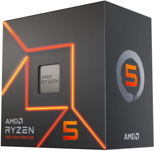 0CPAR5-7600.jpg AMD 100-100001015BOX, Ryzen 5-7600, AM5 Socket, 6 Cores, 12 Threads, Base: 3.8GHz, Turbo: 5.1GHz, 32MB Cache, TDP: 65W