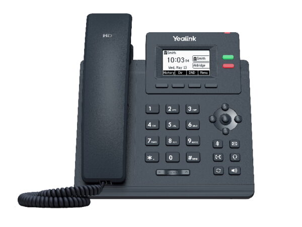 0IPY-T31P_2.jpg Yealink T31P 2 Line IP phone, 2.3" LCD, 2x Ethernet ports, 2x Dual colour line keys, Wall-mountable