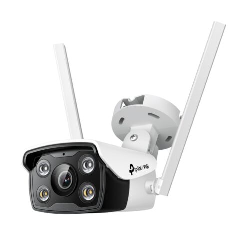 TP-Link VIGI C340-W, 4MP Outdoor Full-Color Wi-Fi Bullet Network Camera, 4mm, 30m IR, IP66, Built-in Speaker, Built-in Microphone