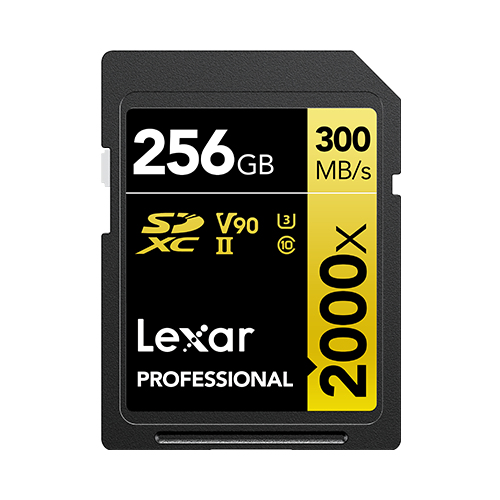 101830153_5773633595.jpg Lexar LSD2000256G-BNNNG, Professional 2000x SDXC, 256GB, UHS-II, Read Speed: Up to 300MB/s