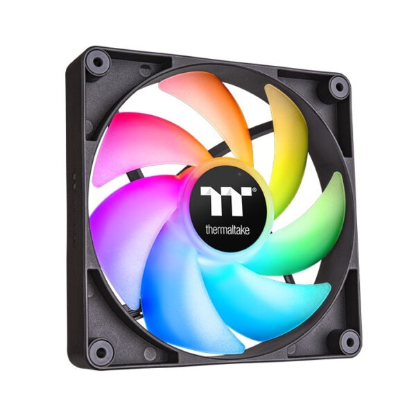 107509832_9689408956.jpg Thermaltake CL-F149-PL12SW-A, CT120 ARGB PC Cooling Fan, Size: 120mm, PWM, Airflow: 57.05CFM, Noise: 25.8dBA, Black, Pack of 2