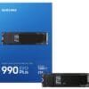 Samsung MZ-V9S2T0BW, 990 EVO PLUS, 2TB, M.2 2280 NVMe PCIe SSD, 1200TBW, Read Speed: 7250MB/s, Write Speed: 6300 MB/s, MTBF: 1,500,000 Hours