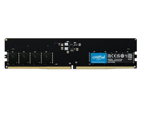 1654249080.jpg Crucial CT32G48C40U5, DIMM, DDR5 32GB(1x32GB), 4800MHz, CL40, 1.1V, Black