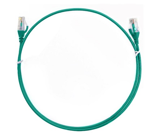 8Ware CAT6THINGR-025M, CAT6 Ultra Thin Slim Cable, 0.25m, Green