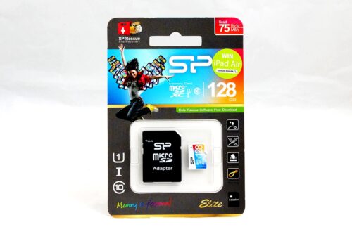 Silicon-Power SP128GBSTXBU1V20SP, 128GB Micro SD, Read Speed: 85MB/s, UHS-1, Class 10, Colour Packaging