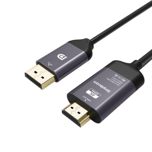 1671087837.jpg Simplecom DA211, DisplayPort to HDMI, Male to Male, Length: 2m, Black