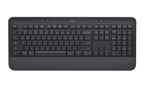 Logitech 920-010955, K650 Signature Keyboard, Wireless+Bluetooth, Black