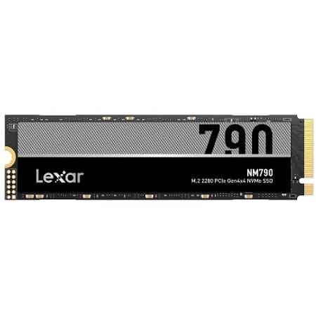 Lexar LNM790X004T-RNNNG, NM790, 4TB, M.2 NVMe, PCIe4.0, 3000TBW, Read Speed: Up to 7400MB/s, Write Speed: Up to 6500MB/s