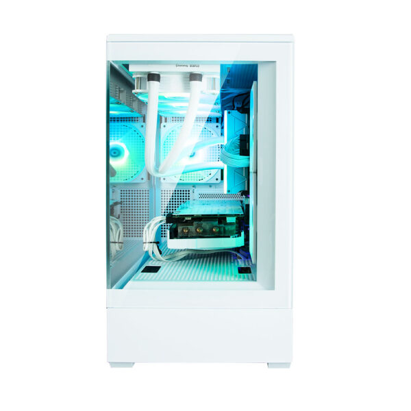 1692078900.jpg Zalman P30 WHITE, Mini-Tower, Tempered Glass, Drive Bays: 1x3.5"/2.5", 1x2.5", Expansion Slot: 5, Motherboard Support: mATX/Mini-ITX, Pre-Installed Fan: 3x120mm, ARGB, White