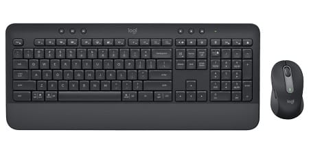 Logitech 920-011014, MK650 Signature Keyboard and Mouse Combo, 118Keys, Wireless+Bluetooth, USB, Graphite