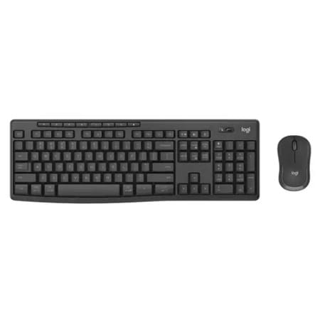 Logitech 920-012083, MK370 Keyboard and Mouse Combo, 112Keys, Wireless+Bluetooth, USB-A, Graphite