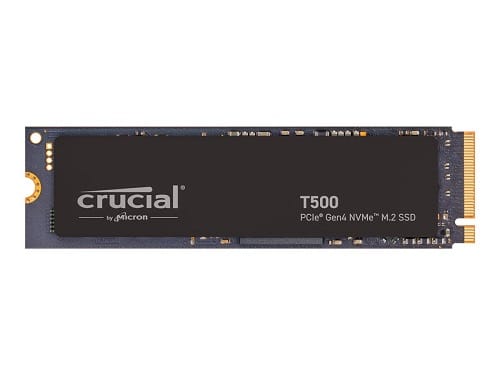 Crucial CT1000T500SSD8, T500 G4, 1TB, M.2 NVMe, PCIe4.0, Read Speed: Up to 7400MB/s, Write Speed: Up to 7000MB/s