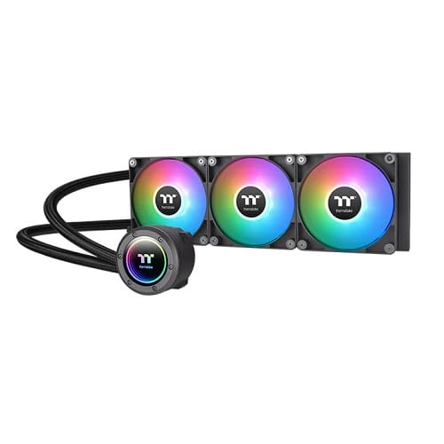Thermaltake CL-W362-PL12SW-A, TH360 V2 ARGB Sync AIO Liquid CPU Cooler, Size: 3x120mm Fan, Socket: Intel LGA 2066/2011/1700/1200/1156/1155/1151/1150, AMD AM5/AM4/AM3+/AM3/AM2+/AM2, Black