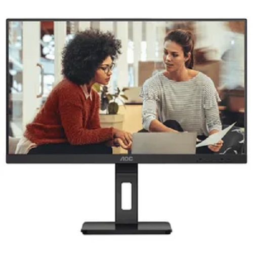 AOC 24E3QAF, 23.8" IPS WLED, 1920×1080, 16:9, 4ms, 75Hz, Adaptive Sync, 1xHDMI, 1xDP, 1xVGA, Speakers, VESA, Adjustable Height, Tilt, Swivel, Pivot