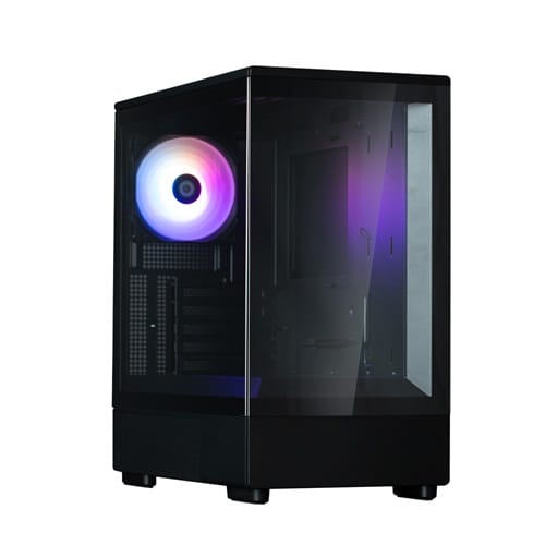 1722924288.jpg Zalman P10 Black, Mini-Tower, Tempered Glass, Drive Bays, 2x Combo (3.5" Or 2.5"), 1x 2.5", Expansion Slot: 5, Motherboard Support: mATX / Mini-ITX, Pre-Installed Fan: 1x 120mm ARGB