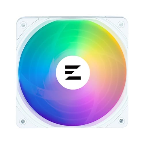 Zalman ZM-AF120 ARGB WHITE, Size: 1x 120mm Fan, Airflow: 69.12CFM, Noise: 29.7dB(A)