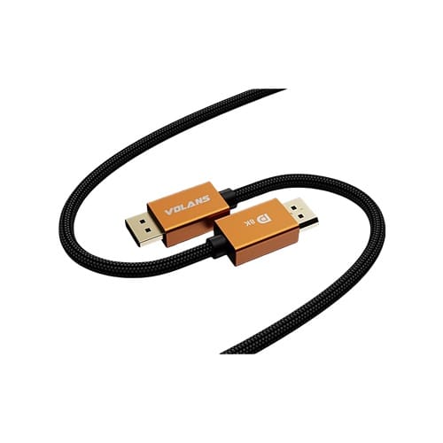 Volans VL-DD85, Ultra 8K DisplayPort to DisplayPort Cable, Male to Male, Length: 5m