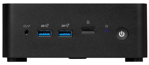 MSI CUBI NUC 1M-002BAU, Barebone, Core 5 120U, Up to DDR5, 2*M.2, 2*HDMI, 2*TBT, 2*LAN, Wifi6, Card Reader, Switch Cable, Black