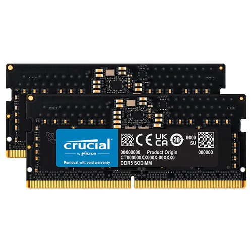 1729142116.jpg Crucial CT2K16G48C40S5, 32GB (2x16GB) DDR5 SODIMM 4800MHz C40 1.1V Notebook Laptop Memory
