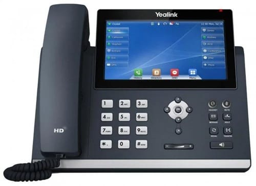 1758078896 Yealink SIP-T48U, 7" Touch Screen, 800x480 pixel colour, Dual-port Gigabit Ethernet, Dual USB port, USB recording, Wi-Fi, Bluetooth