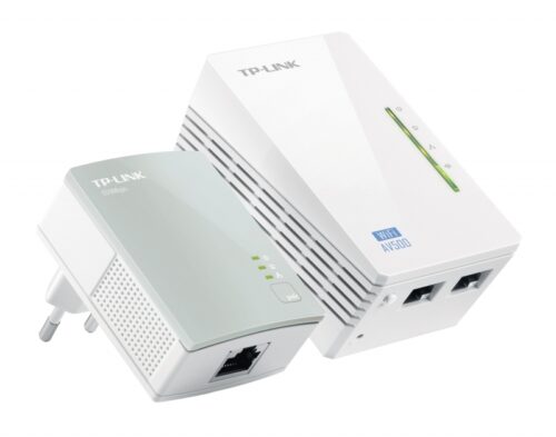 TP-Link TL-WPA4220 KIT 300Mbps AV600 Wi-Fi Powerline Extender Starter Kit 600Mbps HomePlug AV 300Mbps Wireless 2x100Mbps LAN 2.4GHz 802.11bgn 300m ran