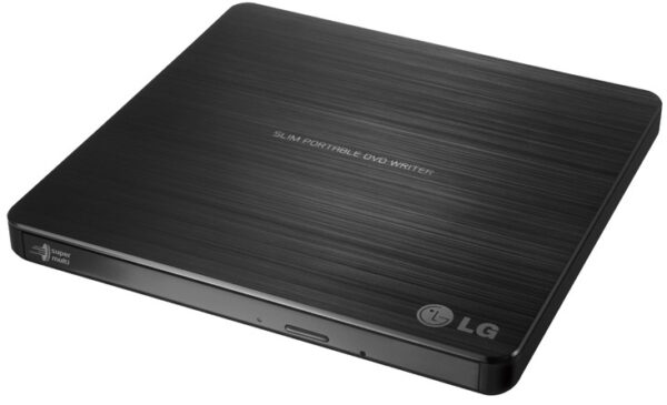 LG GP60NB50, 8X Slim External DVD Writer, 24xCD Write, 9.5mm, DVDRW, TV CONNECTIVITY, ULTRA SLIM, BLACK