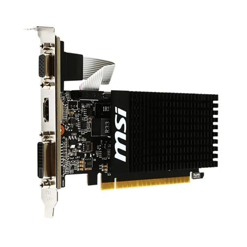 MSI GT 710 2GD3H, 2GB GDDR3 (1600MHz), PCI-E 2.0, DVI, HDMI, VGA, Low-Profile bracket included