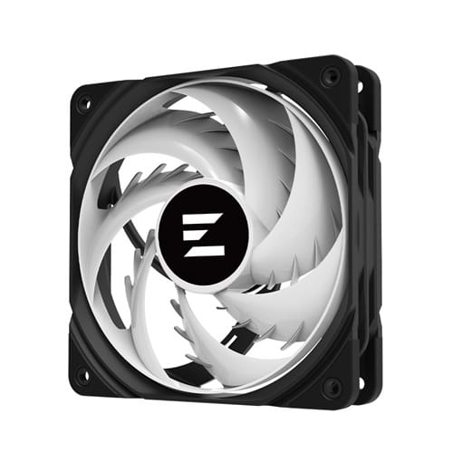Zalman ZM-AF120R ARGB BLACK, Size: 120mm, Airflow: 46.6CFM, Noise: 24.3dBA, ARGB, Black