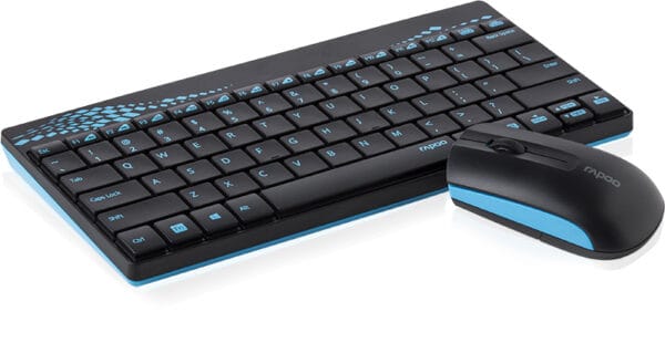 Rapoo 8000M, Compact Wireless Multi-mode Bluetooth, 2.4Ghz, 3 Device Keyboard and Mouse Combo