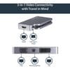 Startech CDPVDHDMDPSG, A/V Adapter, 1 x24-Pin USB-C Male, 1x25-Pin DVI-D Female, 1x19-pin HDMI Female, 1x20-Pin Mini DP Female, 1x15-pin HD-15 VGA Female, Space Gray