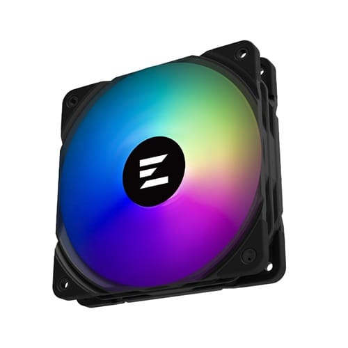 Zalman ZM-AF120R ARGB BLACK, Size: 120mm, Airflow: 46.6CFM, Noise: 24.3dBA, ARGB, Black