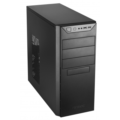 Antec VSK4000B-U3, Mid-Tower, Drive Bays: 3x5.25”, 5x3.5", Expansion Slot: 7, Motherboard Support: ATX/Micro-ATX/Mini-ITX, Pre-Installed Fan: 1x120mm, Black