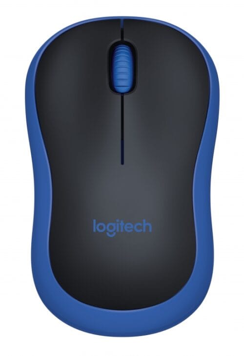 Logitech 910-002502, M185 Mouse, 1000dpi, USB, Wireless, Blue and Black