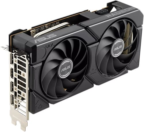 ASUS DUAL-RX7600-O8G-EVO, AMD Dual Radeon RX 7600, 8GB DDR6, Core Clock: 2715MHz, Cuda Core: 2048, 1xHDMI, 3xDP, PSU: 550W, PCIe 4.0