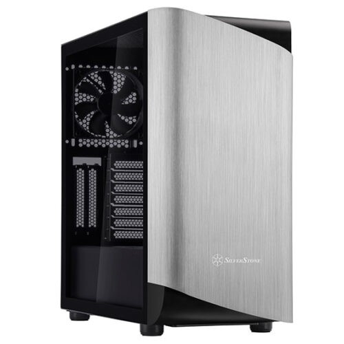 Silverstone SST-SEA1SB-G, Seta A1, Mid-tower, Tempered Glass, Drive Bays: 2x3.5", 2x2.5", Expansion Slot: 9, Motherboard Support: SSI-CEB/ATX/Micro-ATX/Micro-ITX, Pre-Installed Fan: 2x200mm/1x120mm, Silver