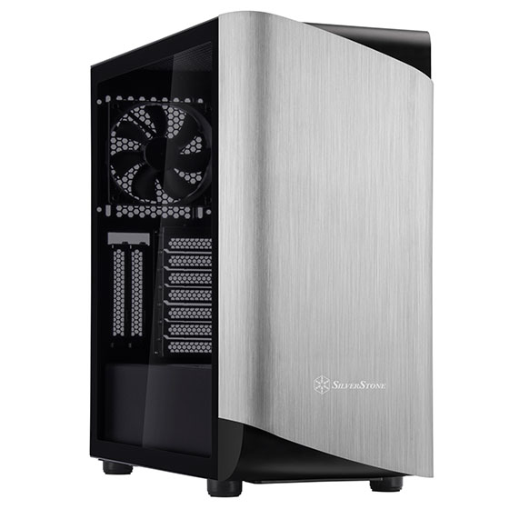 Silverstone SST-SEA1SB-G, Seta A1, Mid-tower, Tempered Glass, Drive Bays: 2x3.5", 2x2.5", Expansion Slot: 9, Motherboard Support: SSI-CEB/ATX/Micro-ATX/Micro-ITX, Pre-Installed Fan: 2x200mm/1x120mm, Silver
