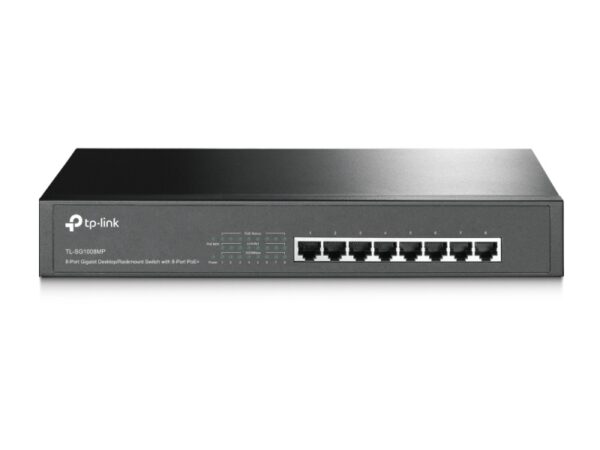 79344083_5082938847.jpg TP-Link TL-SG1008MP 8-Port Gigabit Desktop/Rackmount Switch with 8-Port PoE+