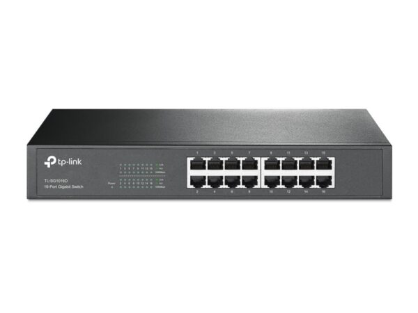 79344085_8948314856.jpg TP-Link TL-SG1016D 16-Port Gigabit Desktop/Rackmount Unmanaged Switch Energy-efficient Supports MAC Plug&play 32Gbps Switching Capacity