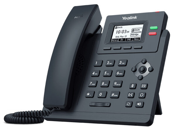 80088289_1603690911.jpg Yealink SIP-T31G, T31G 2 Line IP Phone, 132x64 LCD, 2xGbE Ports, Wall Mountable