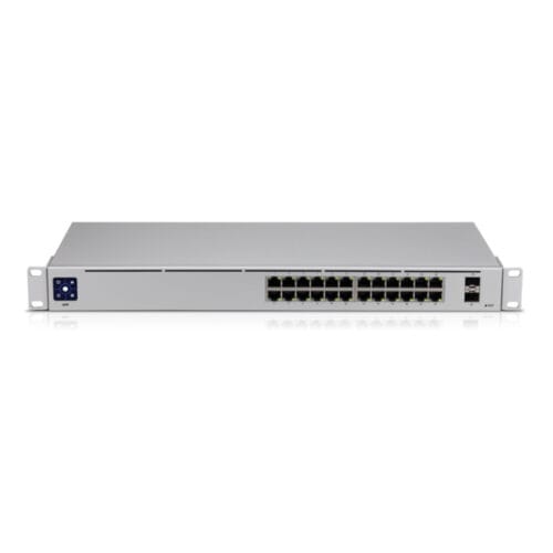 80311045_4882766862.jpg Ubiquiti USW-24-AU, UniFi 24 port Managed Gigabit Switch, 24x Gigabit Ethernet Ports, with 2xSFP, Touch Display, Fanless