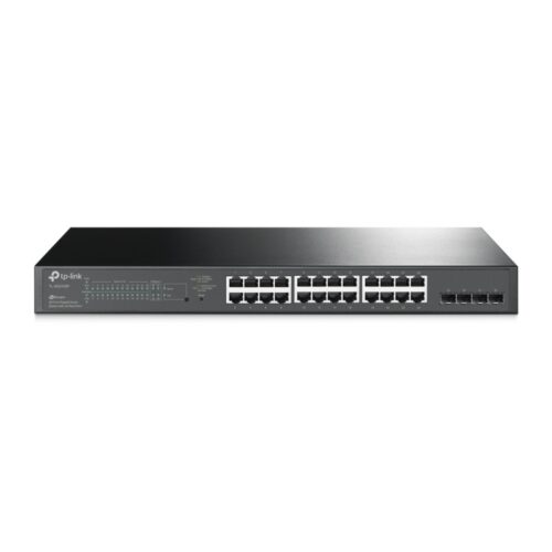 TP Link TL-SG2428P, JetStream 28-Port Gigabit Smart Switch with 24-Port PoE+ Fanless 41.7Mpps Support Omada SDN, 802.1p CoS/DSCP QOS, Rack Mountable