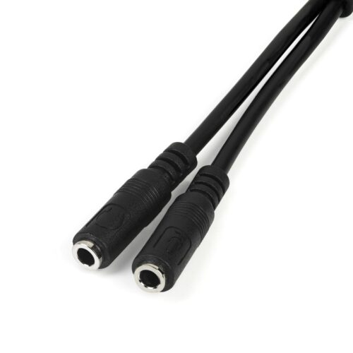 StarTech MUYHSMFF, ION to 2x 3 Position 3.5mm Headset Splitter Adapter - M/F - Headphone / Microphone Combo Jack Splitter - Y CABLE
