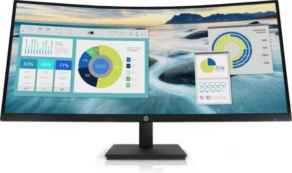 HP 21Y56AA, P34HC G4, 34" VA Curved, 3440x1440, 21:9, 5ms, 100Hz, 1xHDMI, 1xDP, USB, Adjustable Height, Tilt