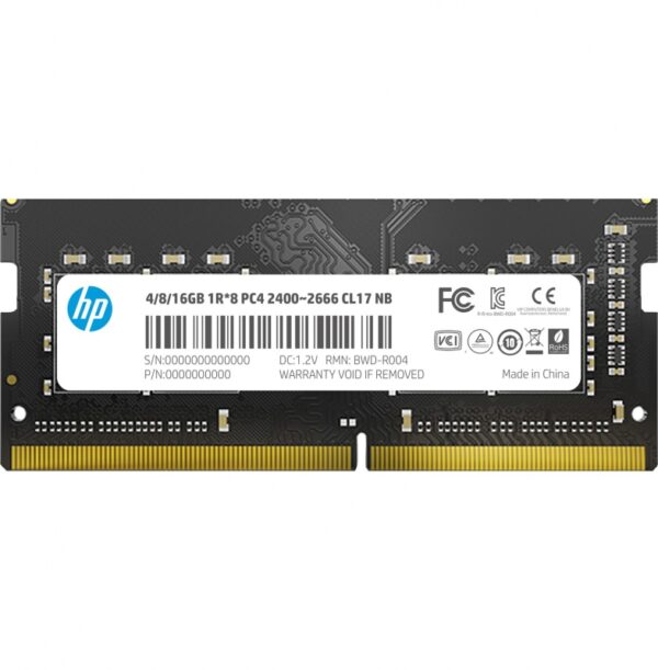 HP 7EH97AA#ABB, DDR4 4GB (1x4GB), 2666MHz, CL19, 1.2V